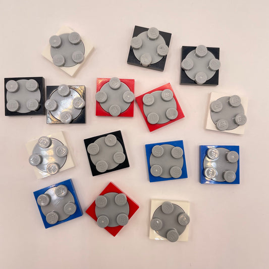 LEGO Plate Small Turntables, Grey, 15 pieces
