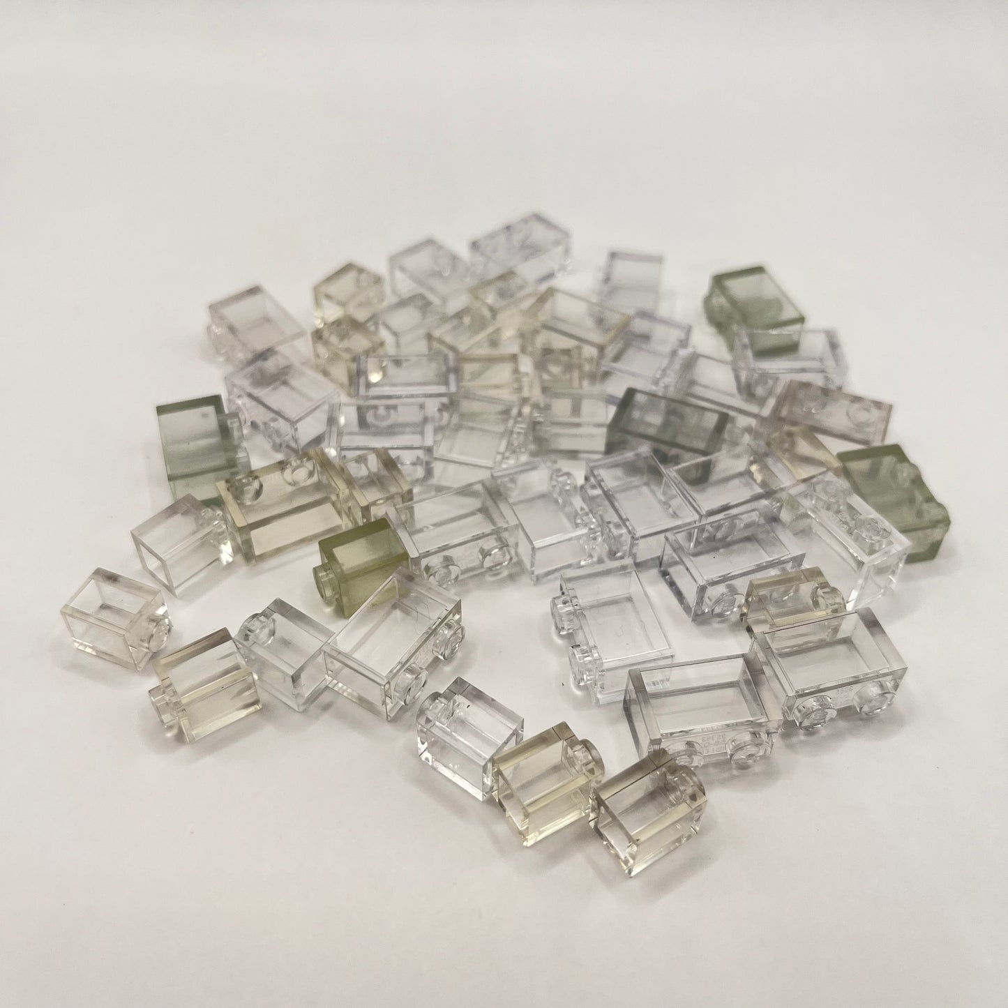 LEGO Transparent, Clear Bricks, (45 Pieces)