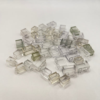 LEGO Transparent, Clear Bricks, (45 Pieces)