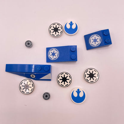 LEGO Prints and Stickers, Star Wars Logos, 12 Pieces