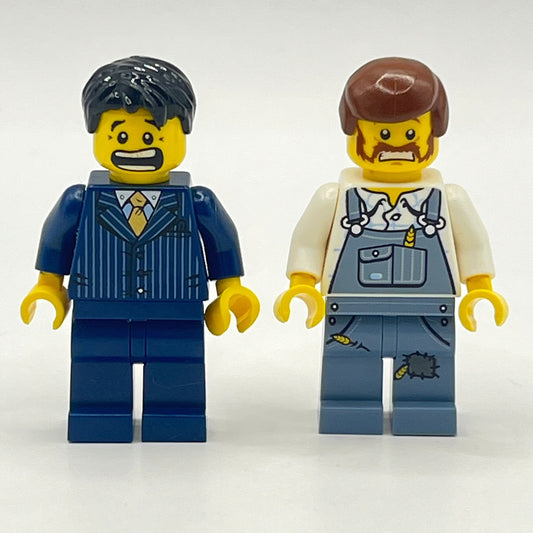 LEGO Alien Conquest Businessman and Farmer, Minifigures (ac004 and ac007)(Set of 2)