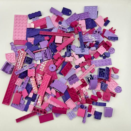 LEGO Mixed Pink and Purple, Mixed Bricks, Approx. 215g