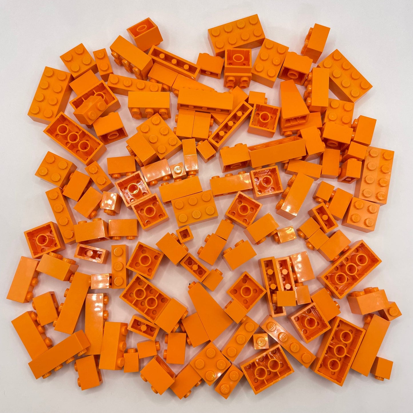 LEGO Bricks, Orange, Approx. 140g