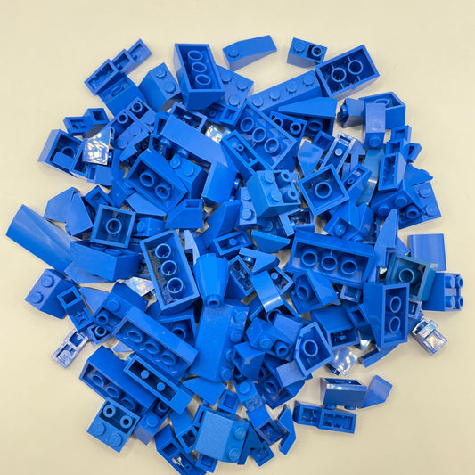 LEGO Blue, Slopes, Approx. 125g
