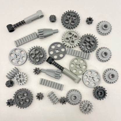 LEGO Technic Gears, Mixed Grey, 33 Pieces