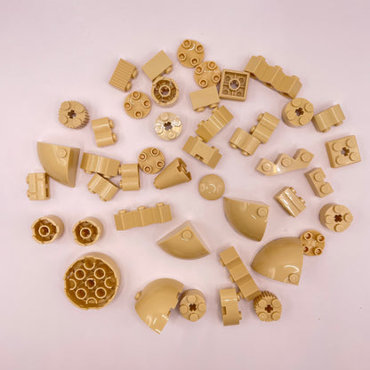 LEGO Round Bricks, Tan, Approx. 50g