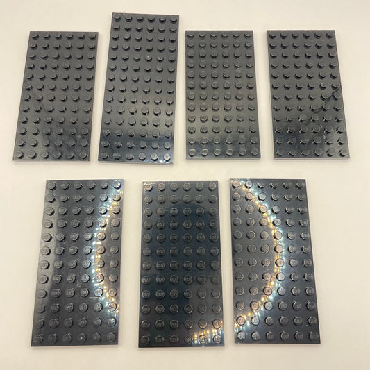 LEGO Plates 6x12 and 6x14, Black, 7 Pieces