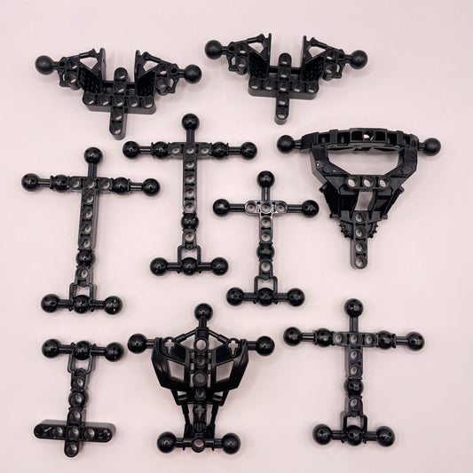 LEGO Bionicle, Torsos, Black, 9 Pieces