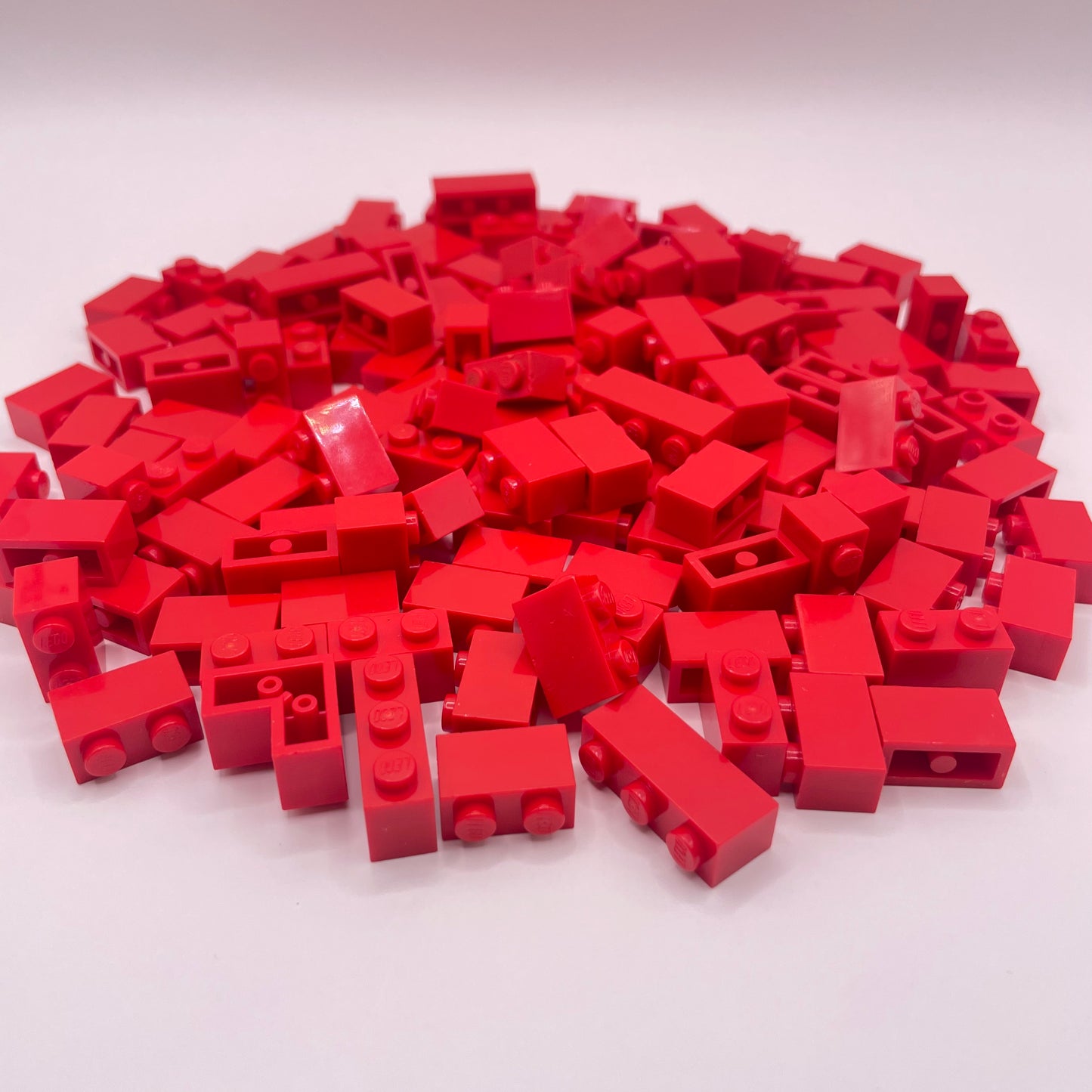 LEGO 1x,Short, Bricks, Red, Approx. 110g