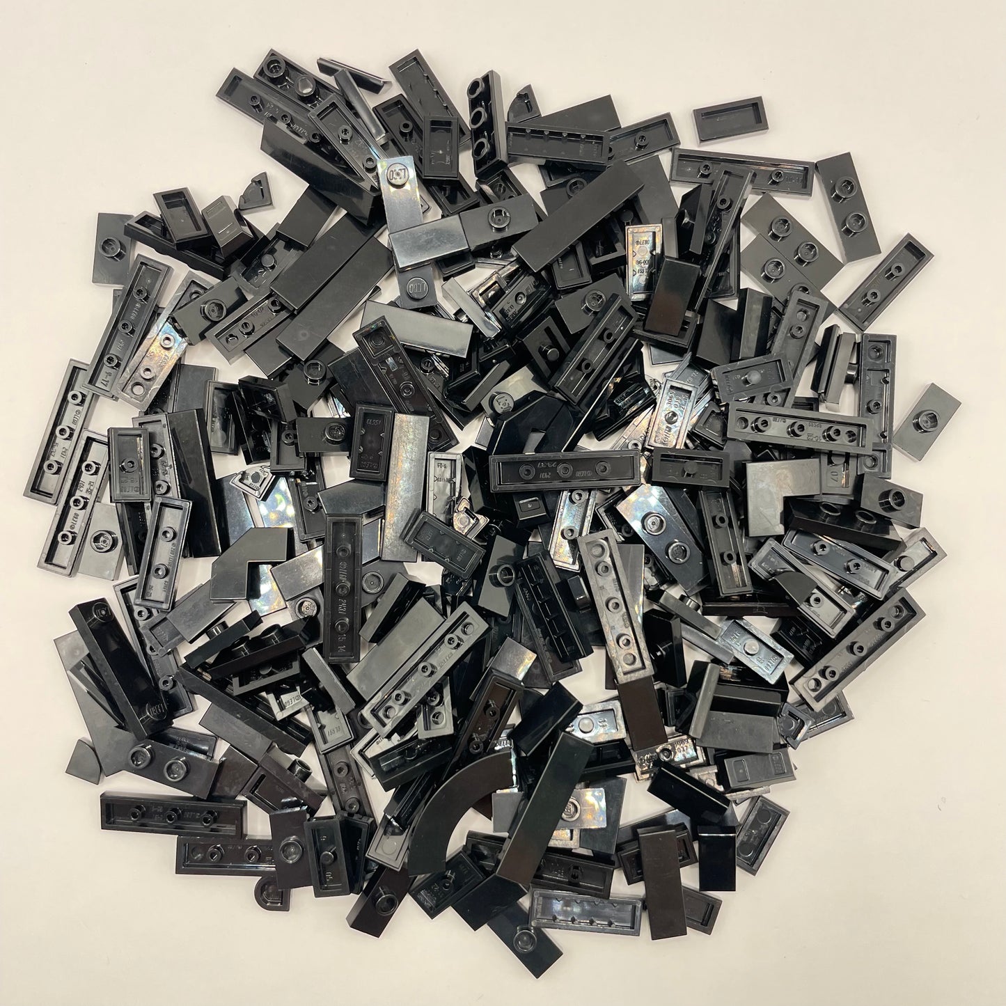 LEGO Tiles, 1x Wide, Black, Approx. 95g