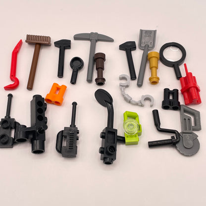 LEGO Mixed Tools, Minifigure Accessories, 22 Pieces