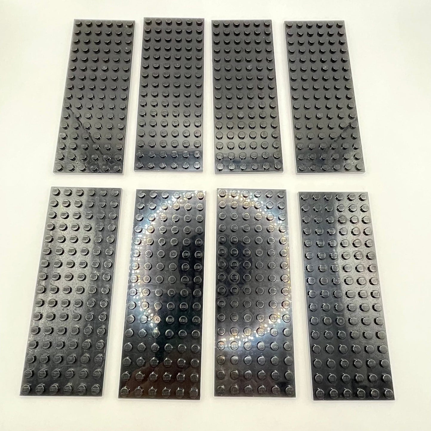 LEGO Plates 6x16, Black, 8 Pieces