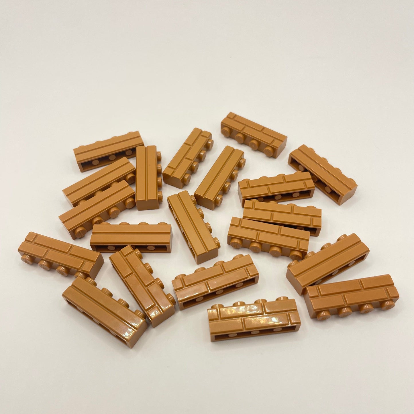 LEGO Medium Nougat 1 x 4 Brick, Masonry, Building, 20 Pieces (15533)
