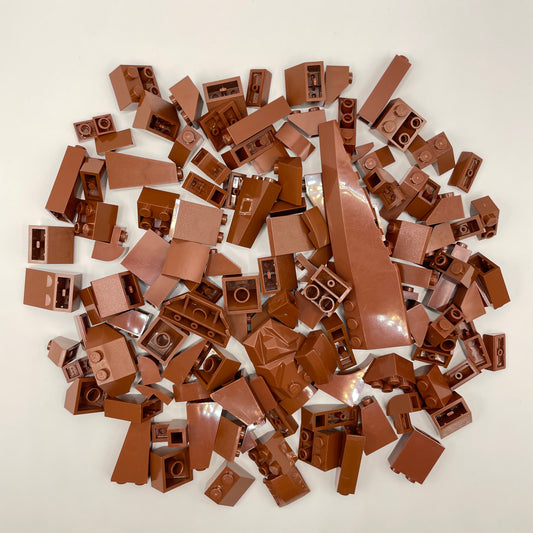 LEGO Slopes, Reddish Brown, Approx. 115g
