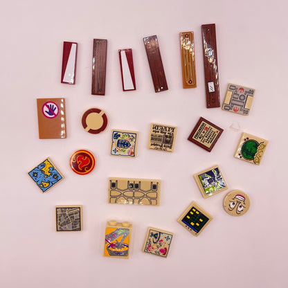 LEGO  Prints And Stickers on Brown, 22 pieces