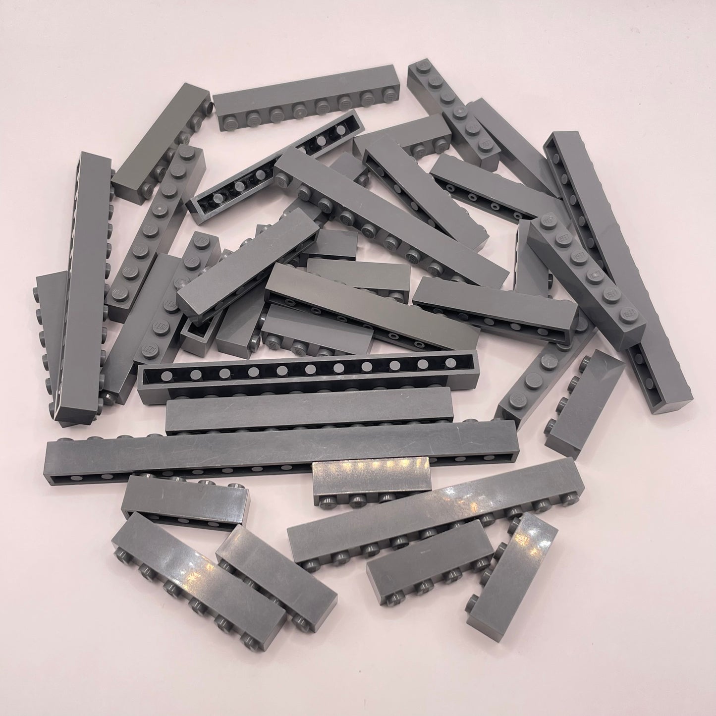 LEGO  Brick, 1x Wide Long, Dark Bluish Grey, Approx. 95g