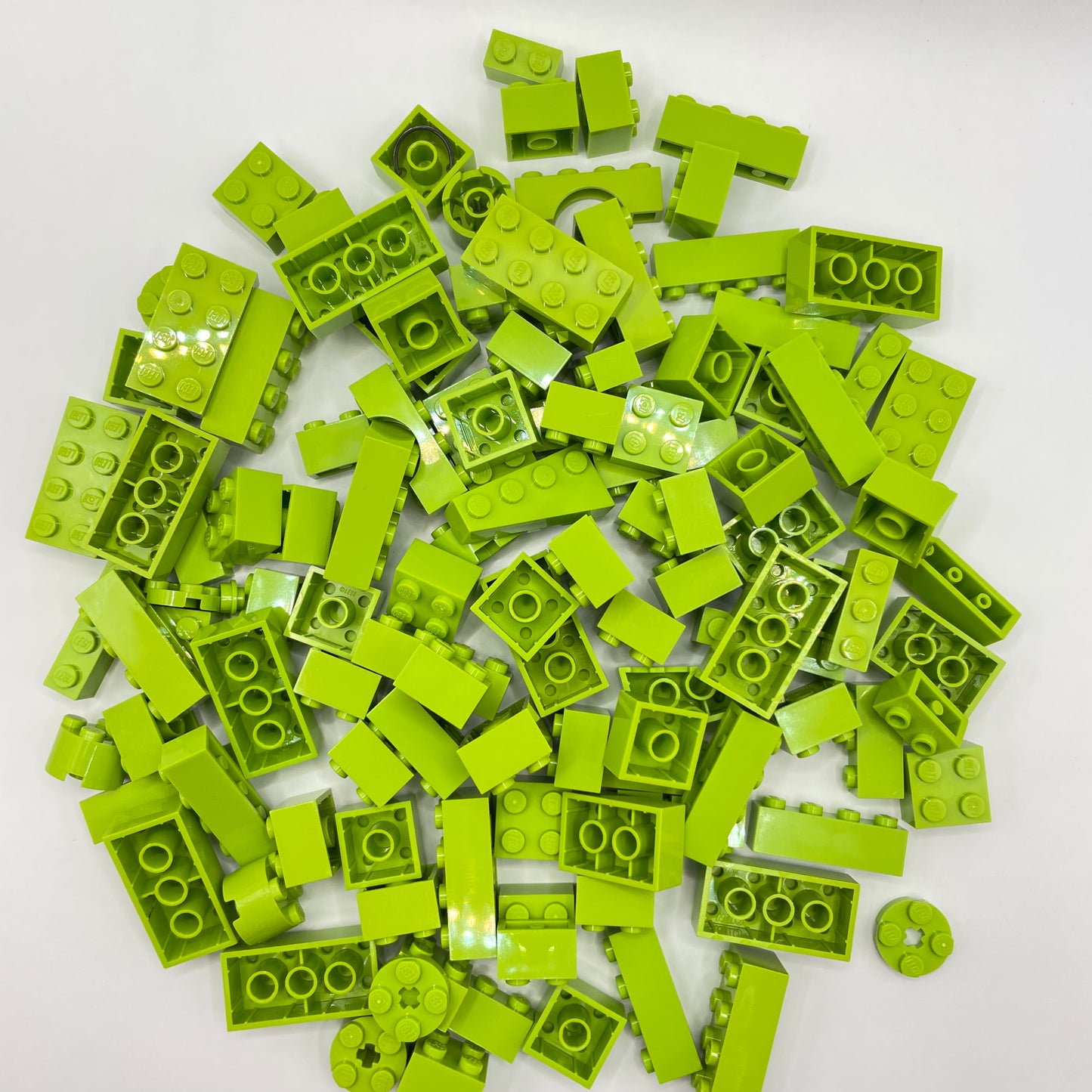 LEGO Bricks, Lime, Approx. 160g