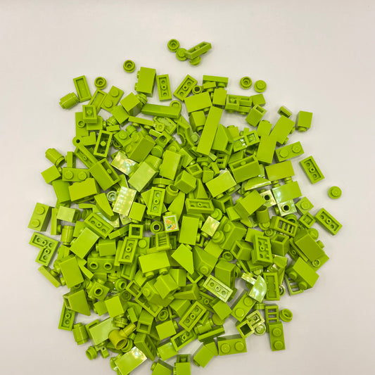 LEGO Small Mixed Bricks, Lime, Approx. 100g