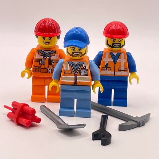 LEGO City Tradies with Tools, Minifigures, Set of 3