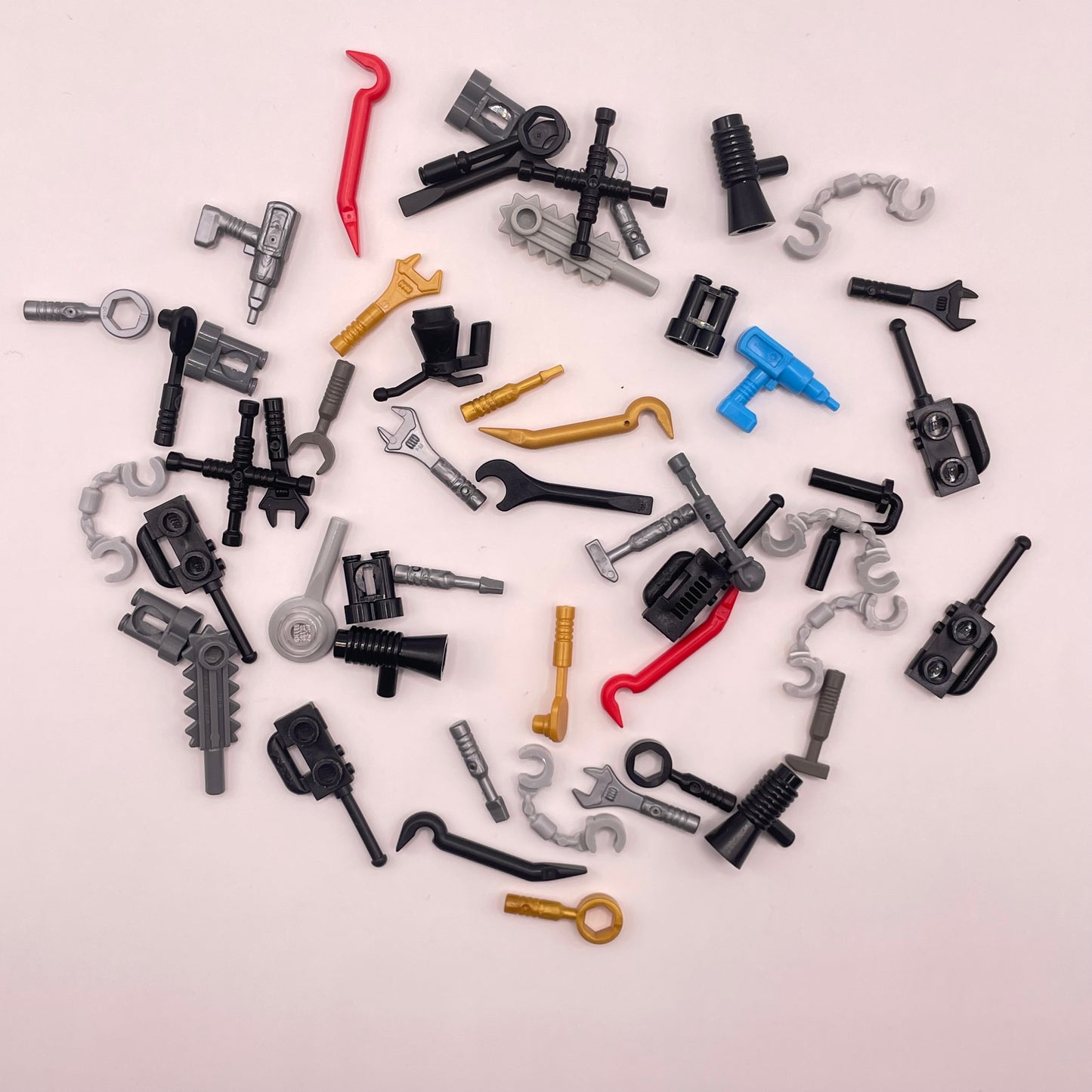 LEGO Mixed Tools, Minifigure Accessories, 50 Pieces