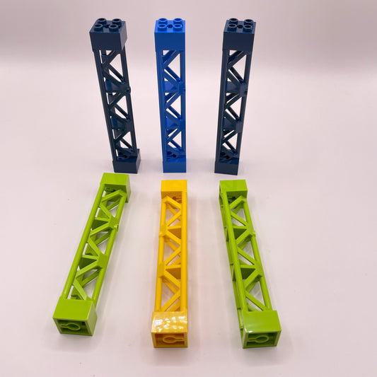 LEGO Girders, Mixed Colours, Building Pieces, 6 Pieces