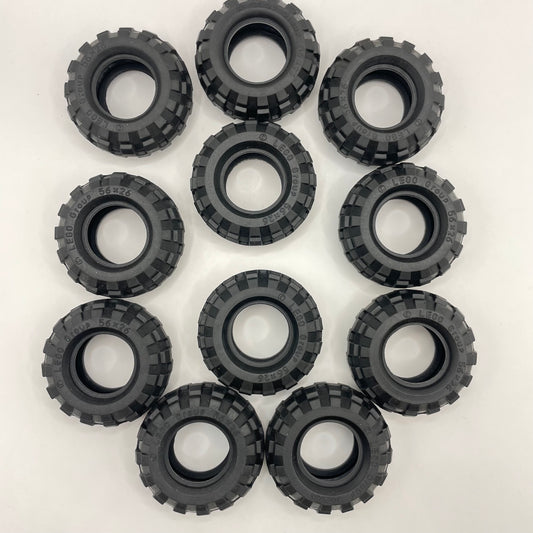 LEGO Medium Tyres, Black, 12 Pieces