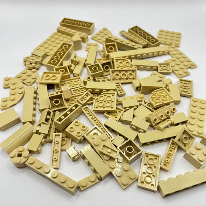 LEGO Tan, Mixed Bricks, Approx. 120g