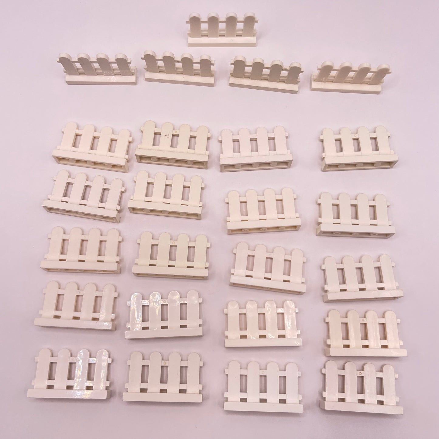 LEGO Picket Fence, Building, White, 25 Pieces