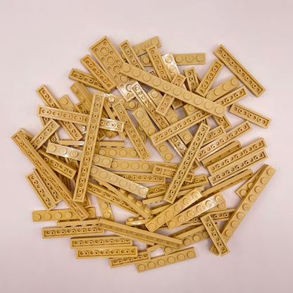 LEGO  Plates, 2x Wide, Long, Tan, Approx. 75g