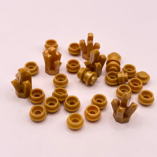 LEGO Gold Treasure and Crystals, 30 Pieces