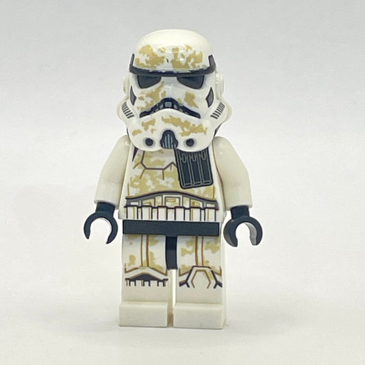 LEGO Sandtrooper (Enlisted), Star Wars, Minifigure (sw1131) - Missing Pauldron and Backpack, Torso Crack