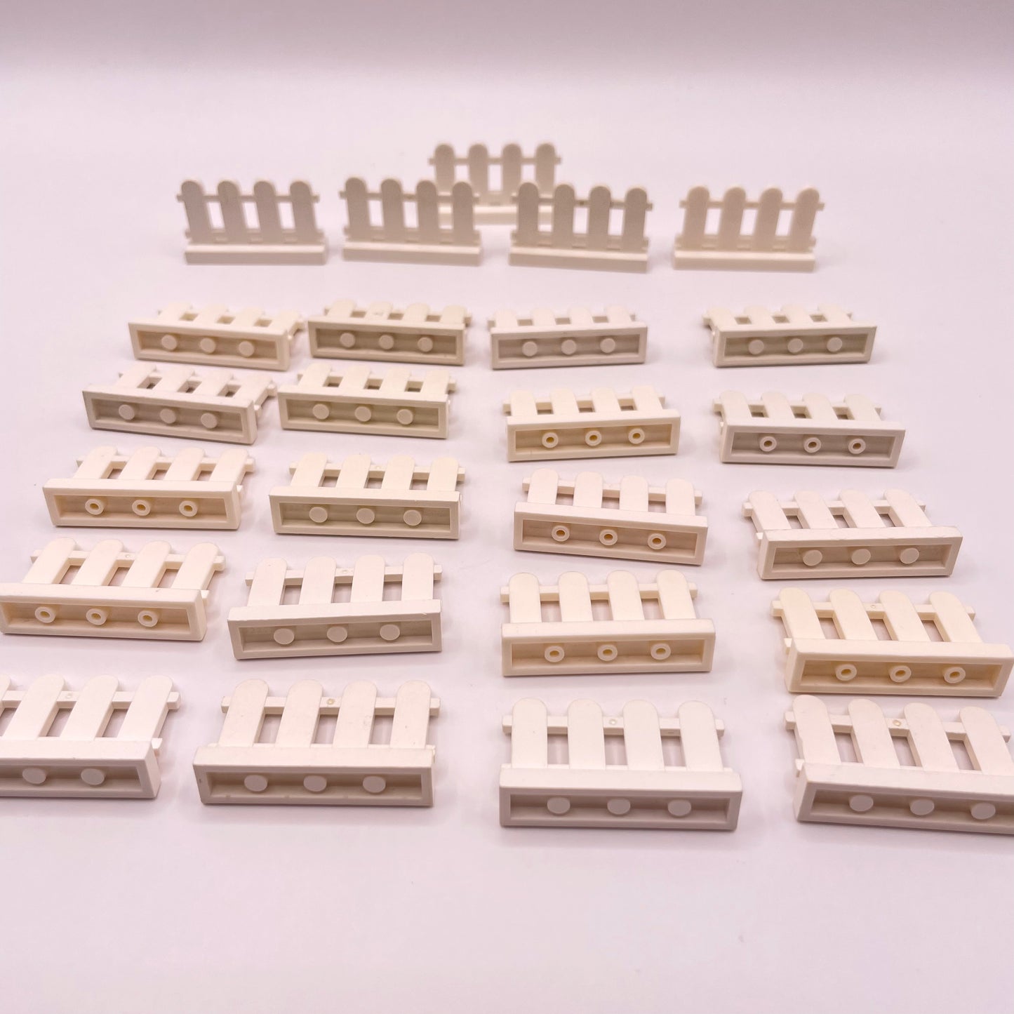 LEGO Picket Fence, Building, White, 25 Pieces