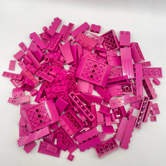 LEGO Dark Pink, Mixed Pieces, Approx. 150g