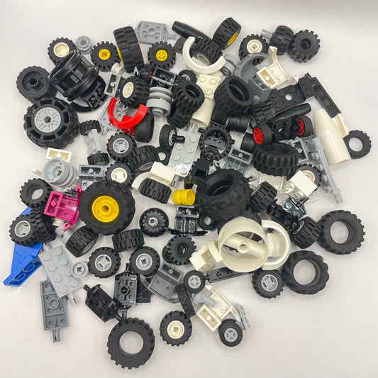 LEGO Mixed Vehicles, Lots of Wheels, Approx. 250g