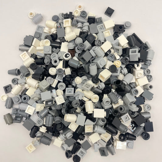 LEGO Monochrome, 1x Mixed Pieces, Approx. 80g Greebling