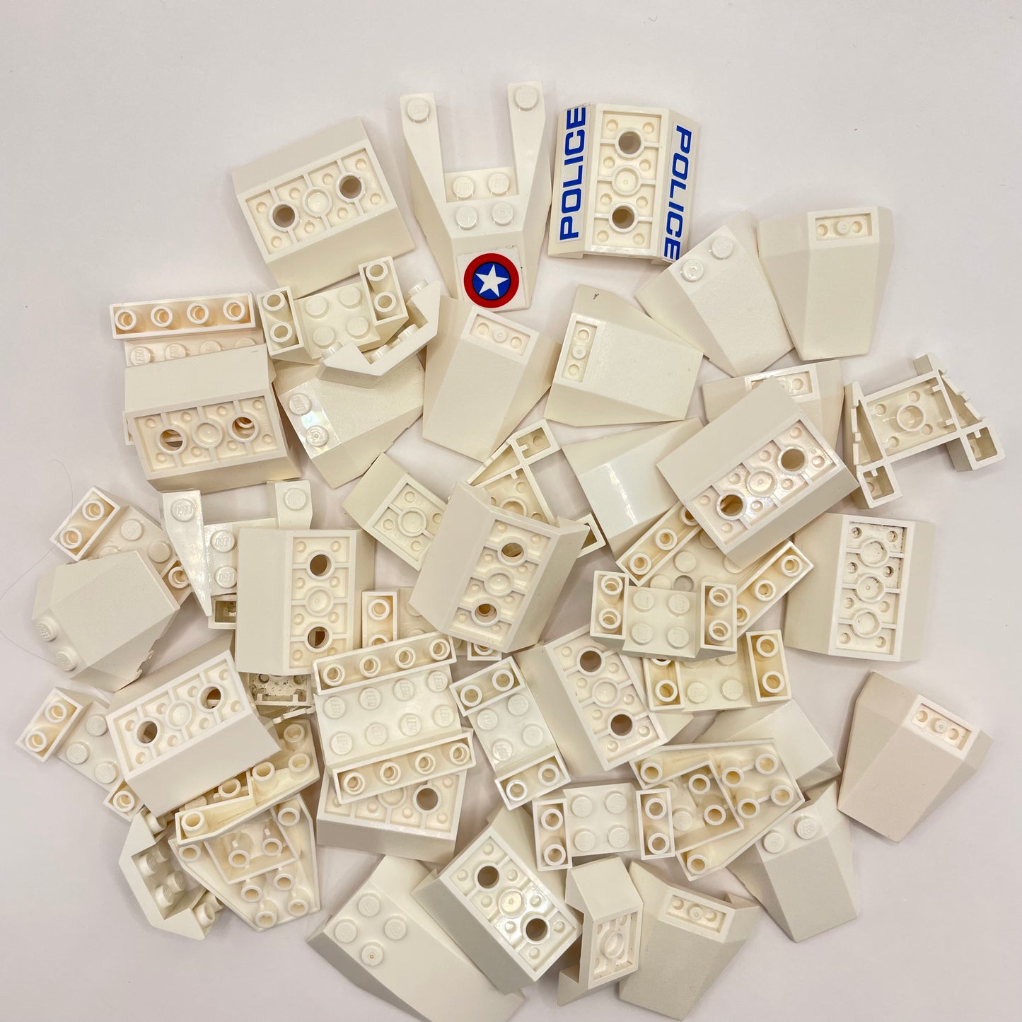 LEGO Vehicle Hulls, White, Approx. 120g