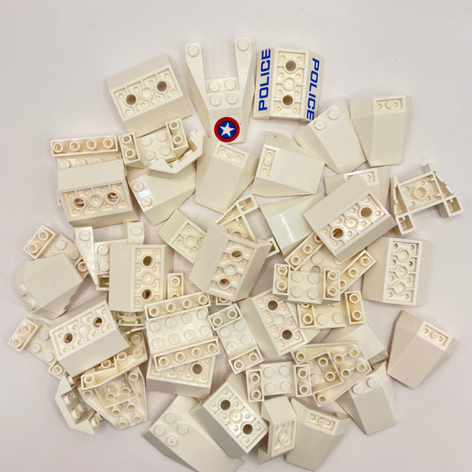 LEGO Vehicle Hulls, White, Approx. 120g