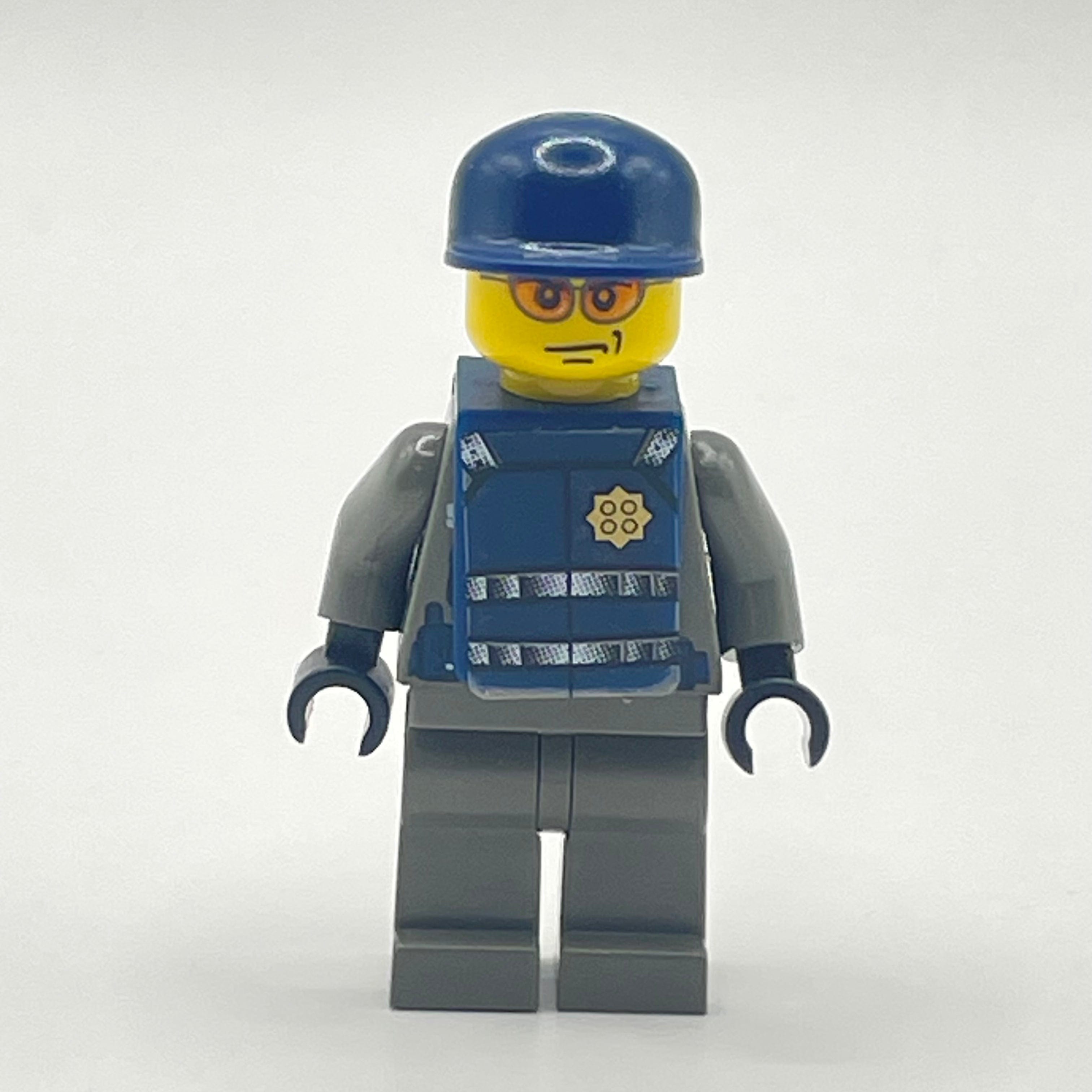 LEGO Police - Security Guard, Dark Grey, City Minifigure (wc001 ...