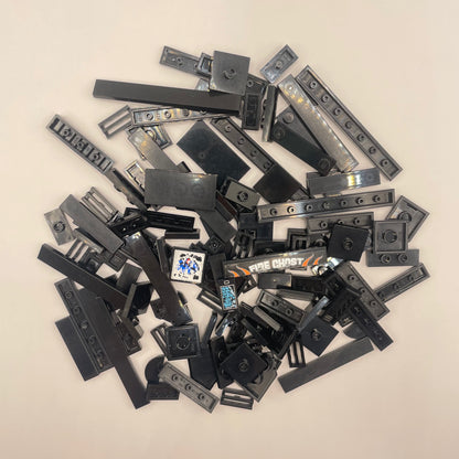 LEGO Tiles, Mixed, Black, Approx. 50g