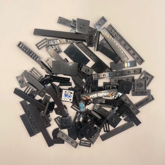 LEGO Tiles, Mixed, Black, Approx. 50g