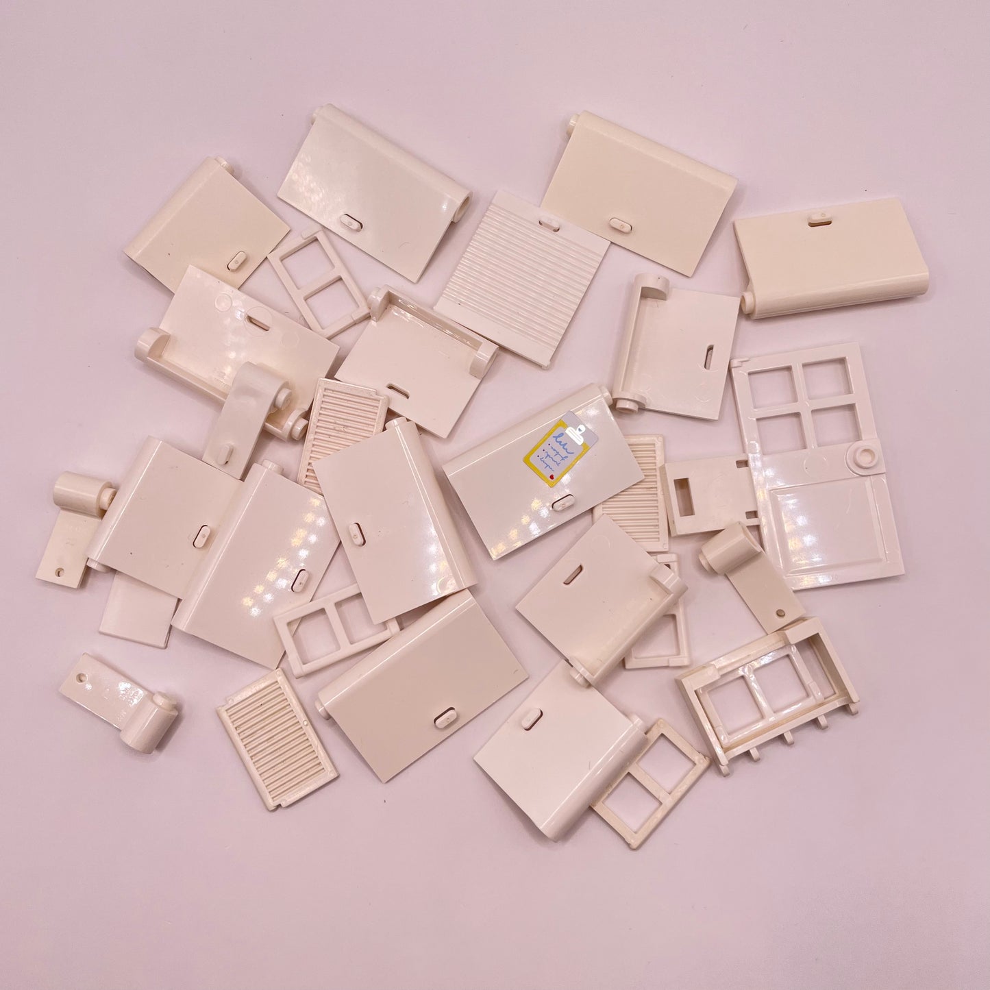 LEGO White Doors and Inserts, Approx. 35g