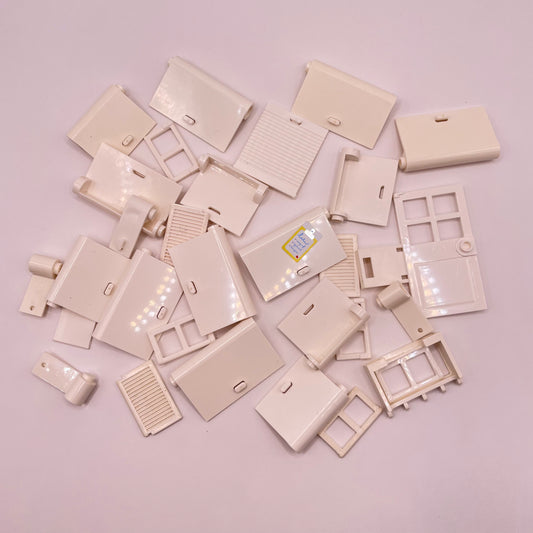LEGO White Doors and Inserts, Approx. 35g