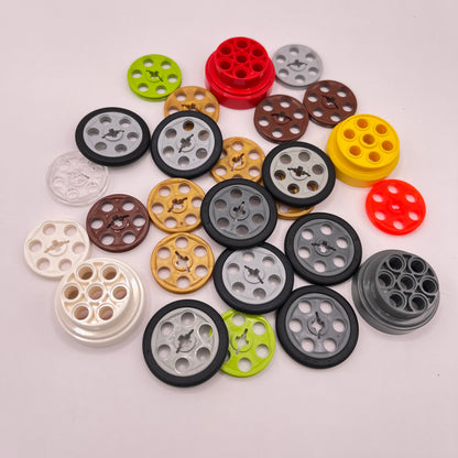 LEGO Technic Rounds, Mixed Colours, Vehicle Pieces, Approx. 40g
