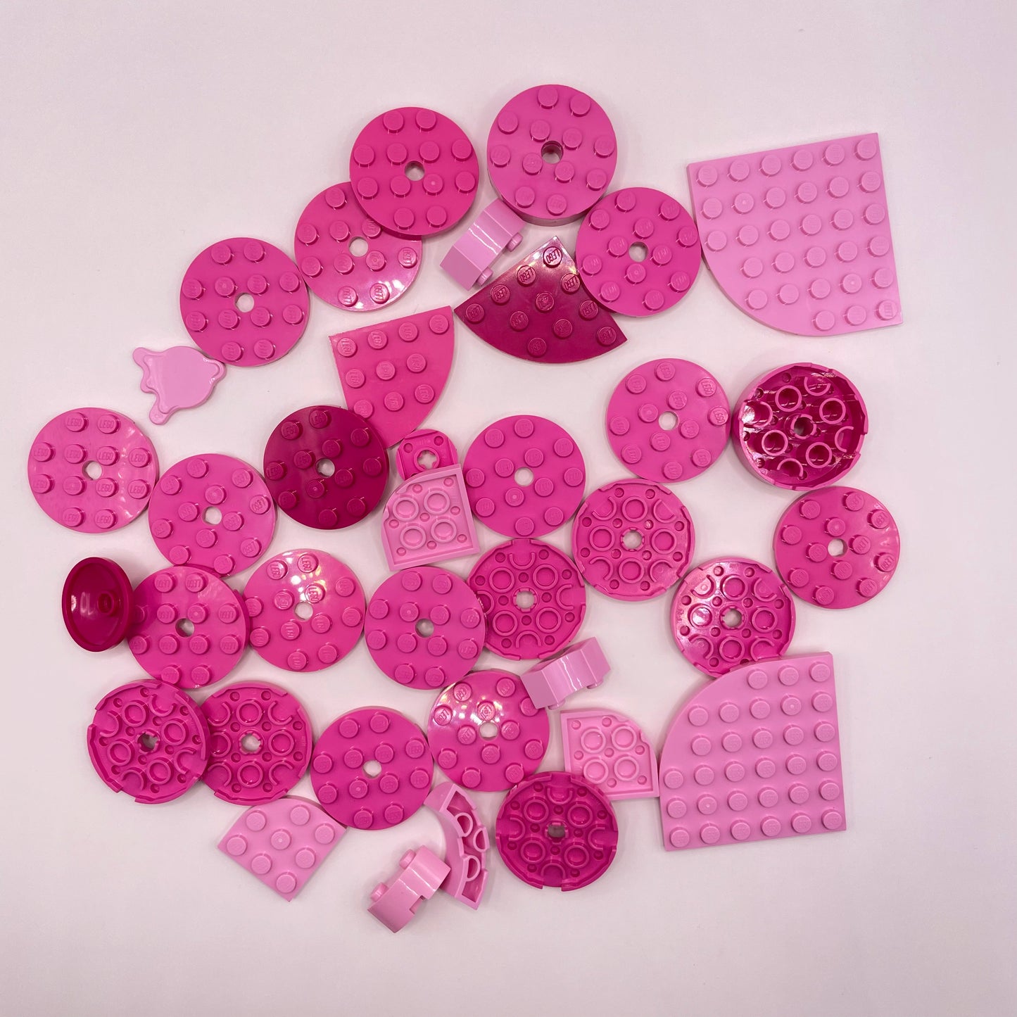 LEGO Round, Mixed Pink, Approx. 55g