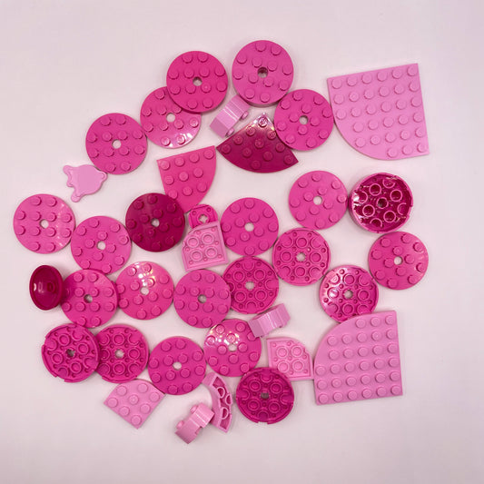 LEGO Round, Mixed Pink, Approx. 55g