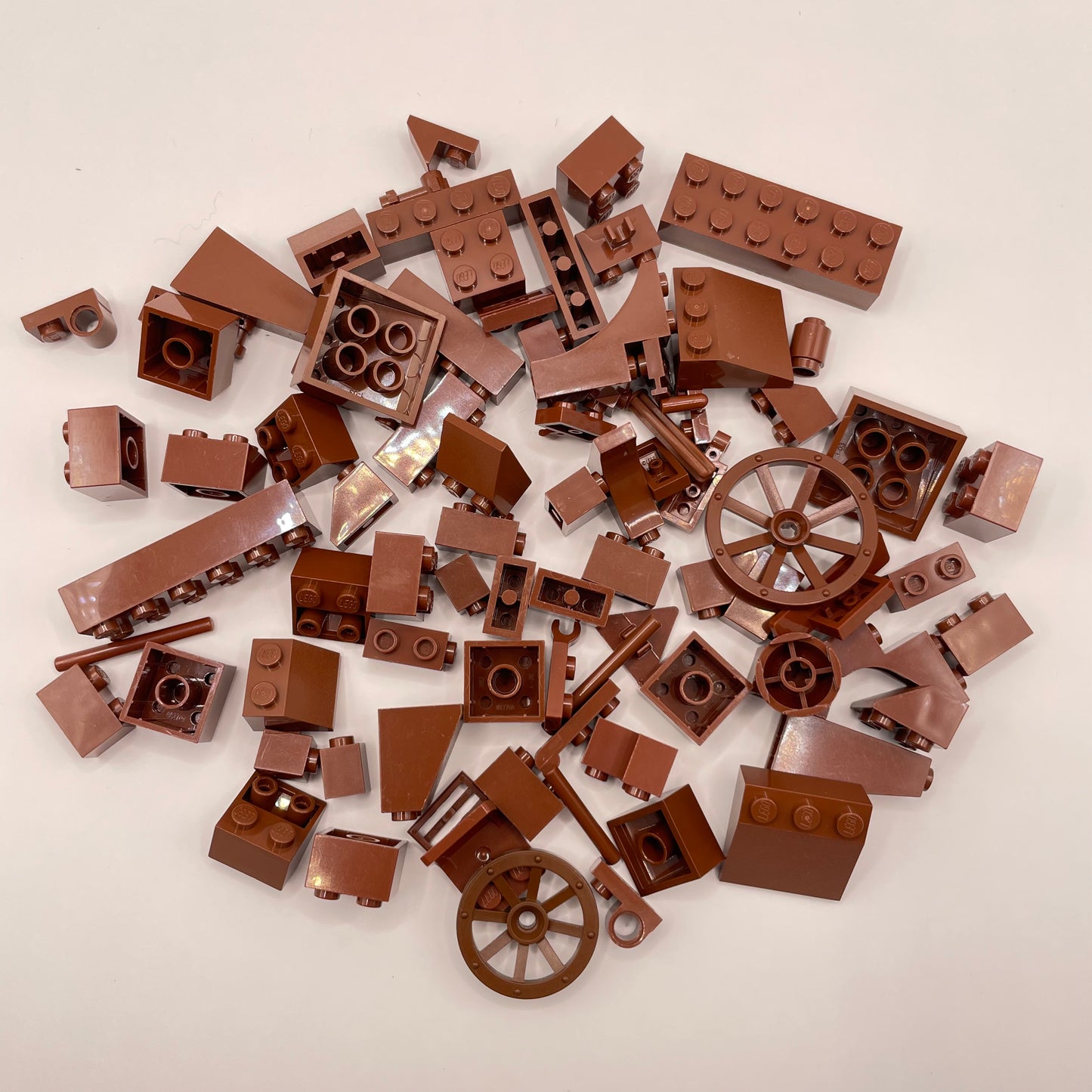 LEGO Mixed Pieces, Reddish Brown, Approx. 80g