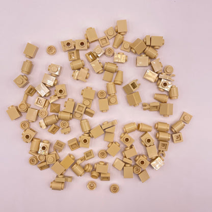 LEGO Greebling, Tan, 110 pieces