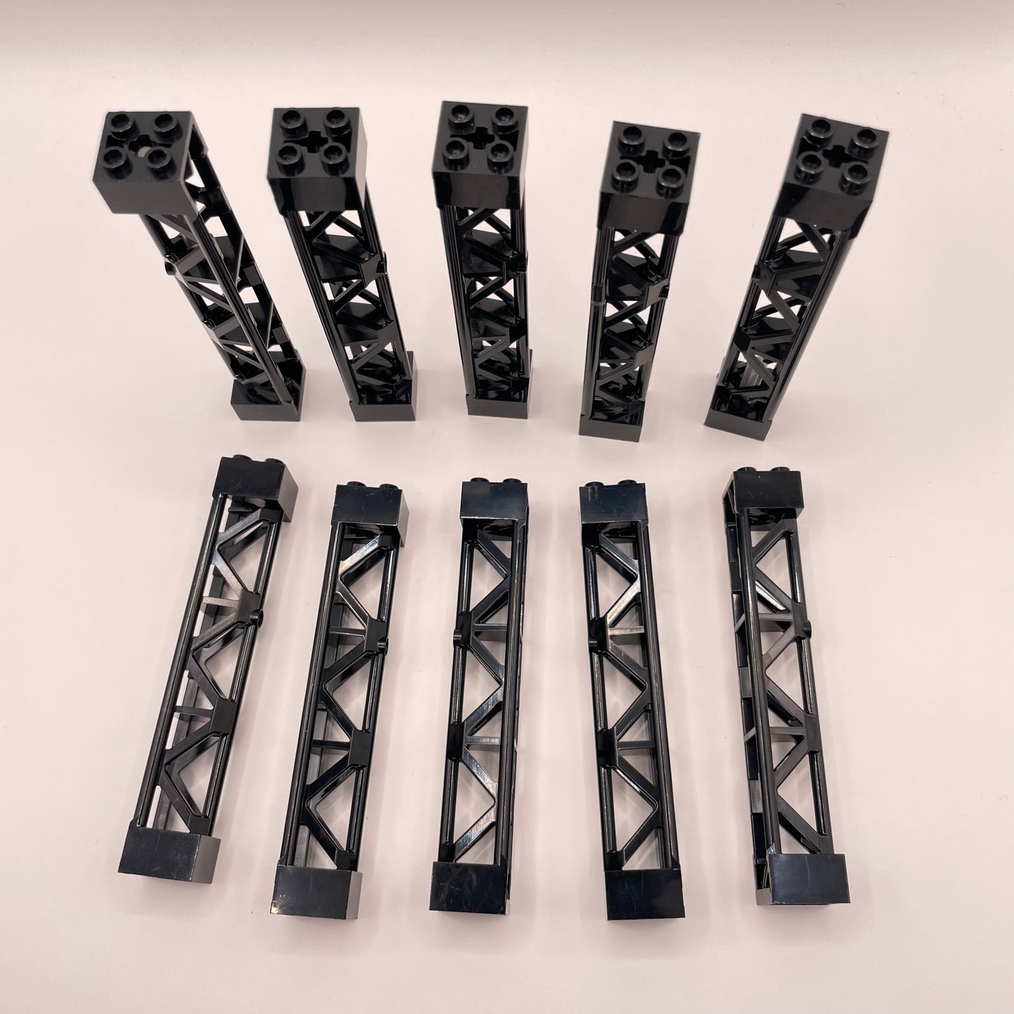 LEGO Girders, Building Pieces, Black, 10 Pieces
