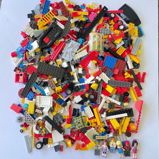 LEGO Fun Pack, Mixed Bag, Approx. 750g includes 6 Minifigures/Minidolls