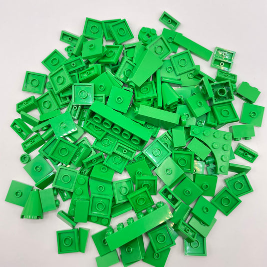 LEGO Mixed Bricks, Bright Green, Approx. 85g